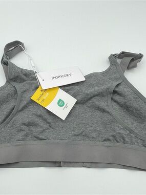 Momcozy Women's Gray Seamless Comfort nursing Bralette